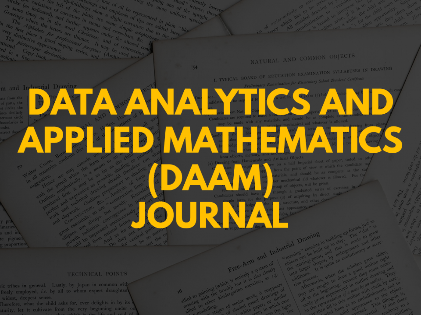 Journal of Data Analytics & Applied Mathematics (DAAM) 1st Issue